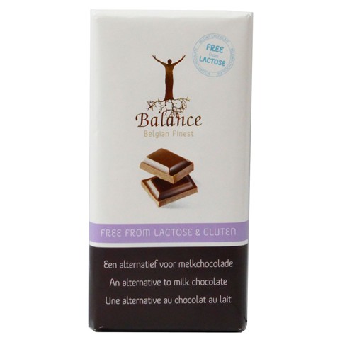 Tableta de Chocolate Balance Sin Lactosa y Gluten 85 Grs
